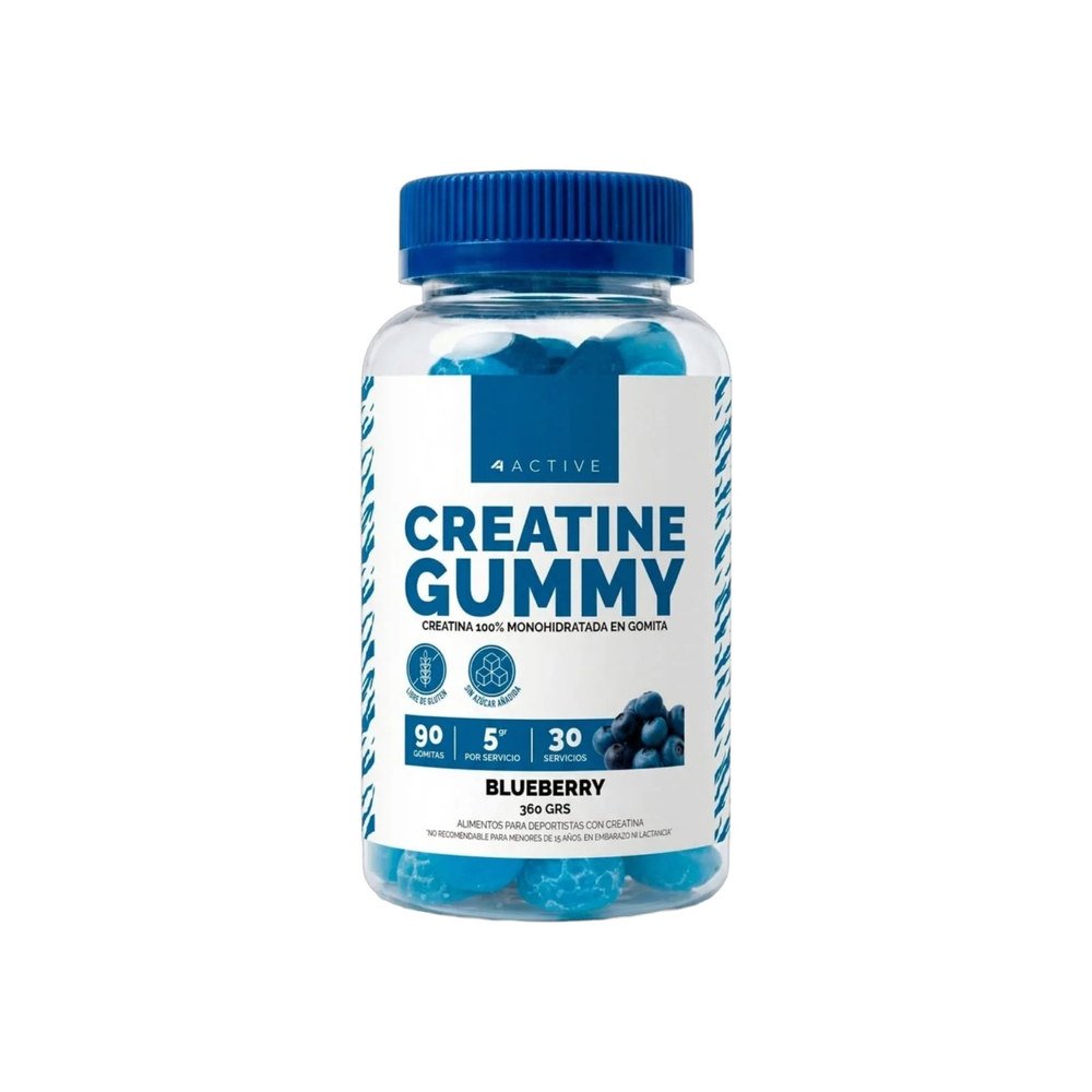 Creatina monohidratada 4ACTIVE 90 gomitas