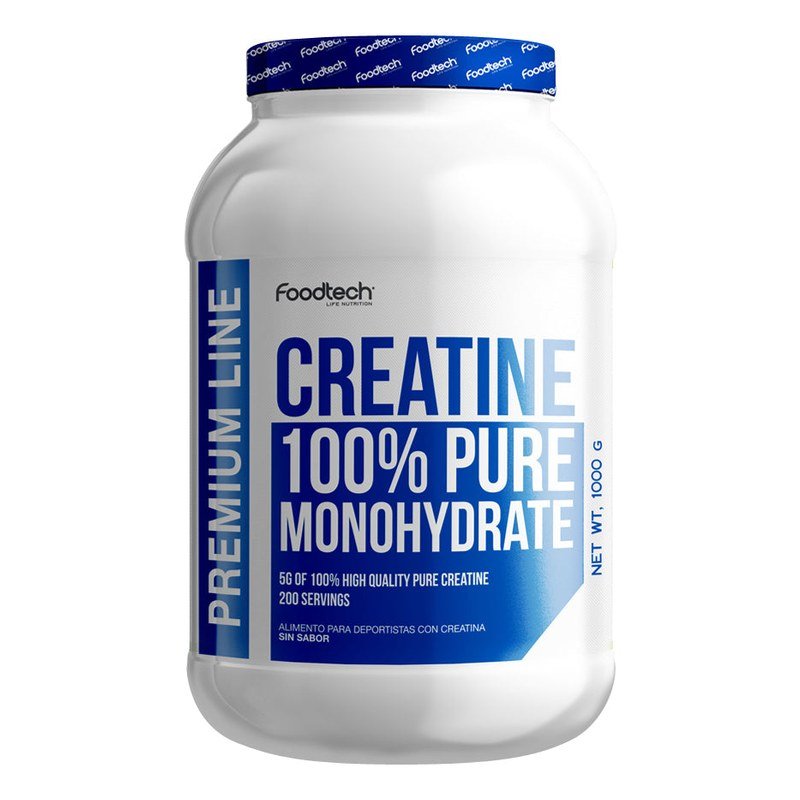 Creatina monohidratada Foodtech 100% Pura 1 kg