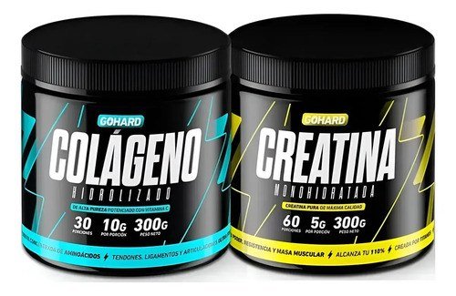 Gohard  Creatina 300 g + Colágeno 300 g