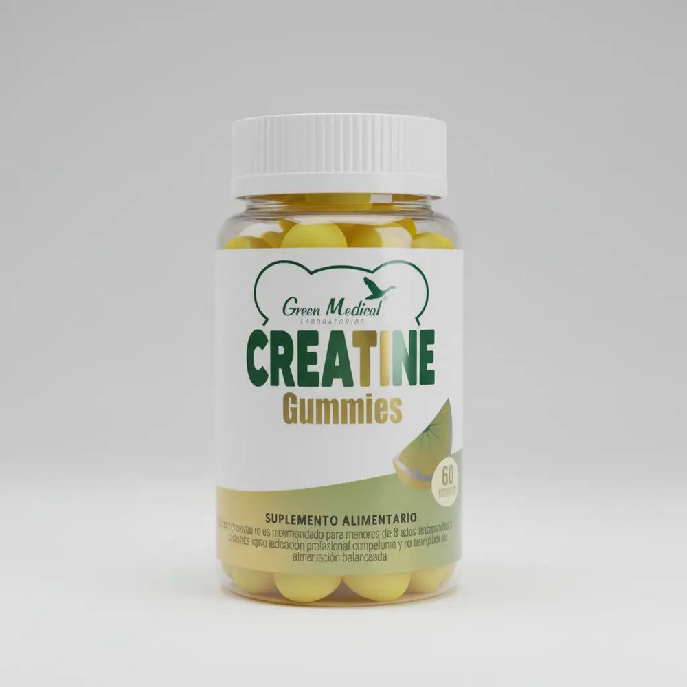 Creatina monohidratada Green Medical 60 gomitas