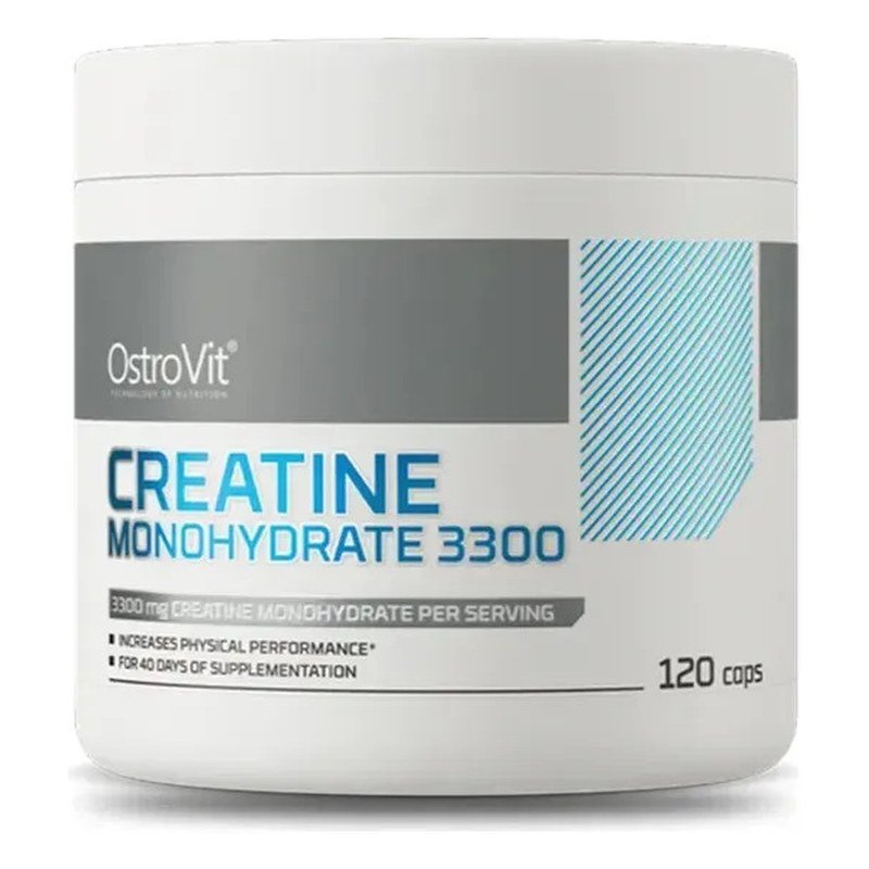 Creatina monohidratada OstroVit 3300 mg 120 cápsulas