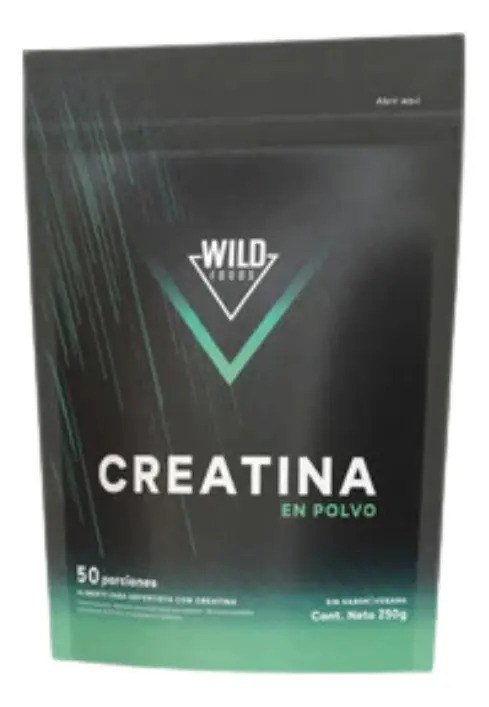 Creatina monohidratada Wild Foods en polvo 250 g sin sabor